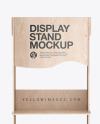 Wooden Display Stand Mockup