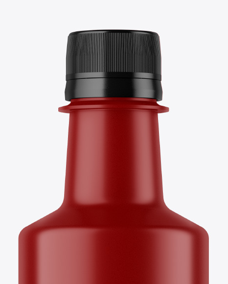 Matte Plastic Bottle Mockup