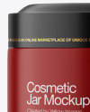 Matte Cosmetic Jar Mockup