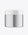 Metallic Cosmetic Jar Mockup