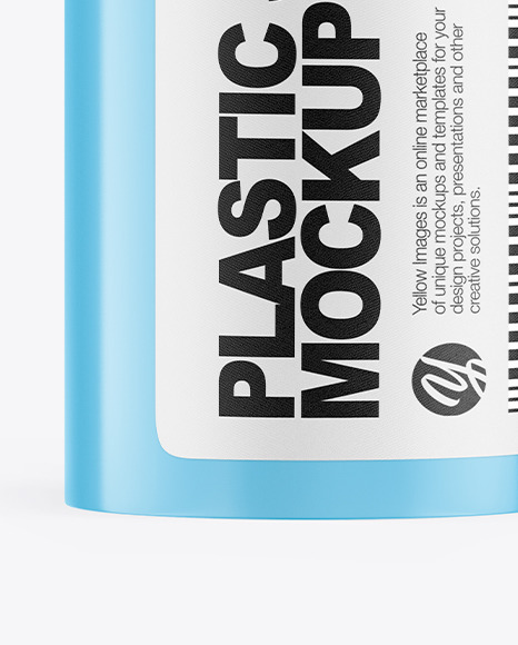 Glossy Plastic Medicines Jar Mockup