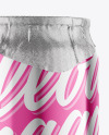 330ml Glossy Metallic Drink Can w/ Foil Lid Mockup