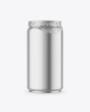 330ml Matte Metallic Drink Can w/ Foil Lid Mockup