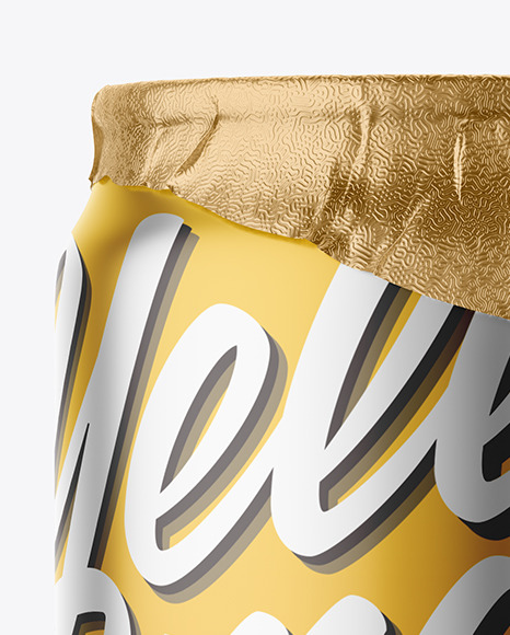 330ml Matte Metallic Drink Can w/ Foil Lid Mockup