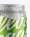 330ml Matte Metallic Drink Can w/ Foil Lid Mockup