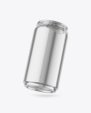 330ml Glossy Metallic Drink Can w/ Foil Lid Mockup