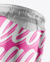 330ml Glossy Metallic Drink Can w/ Foil Lid Mockup