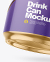 330ml Glossy Drink Can w/ Foil Lid Mockup