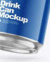 330ml Glossy Drink Can w/ Foil Lid Mockup