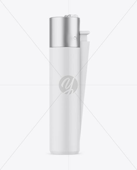 Matte Plastic Lighter Mockup