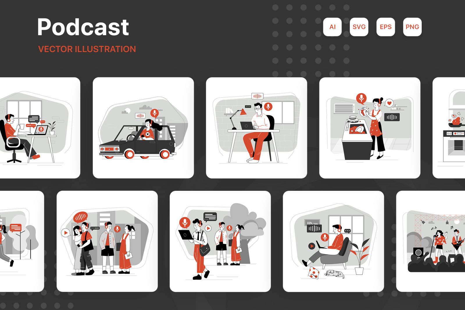 M275_Podcast Illustrations M275_Podcast Illustrations