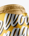 330ml Matte Metallic Drink Can w/ Foil Lid Mockup