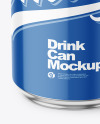 330ml Glossy Drink Can w/ Foil Lid Mockup