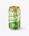 330ml Matte Drink Can w/ Foil Lid Mockup