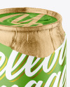 330ml Matte Drink Can w/ Foil Lid Mockup