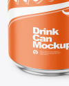 330ml Matte Drink Can w/ Foil Lid Mockup