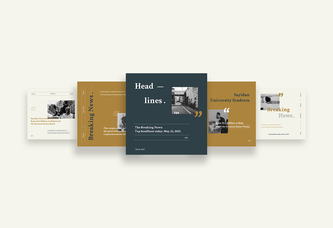 Simple Retro News Instagram Template Simple Retro News Instagram Template