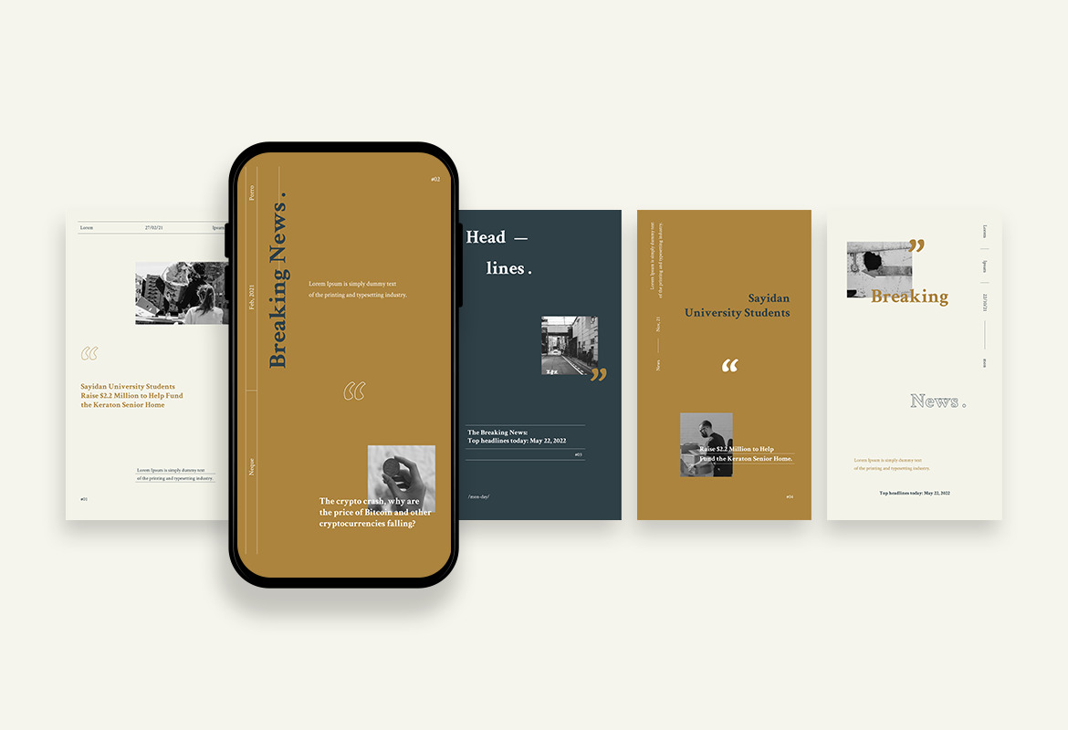 Simple Retro News Instagram Template Simple Retro News Instagram Template
