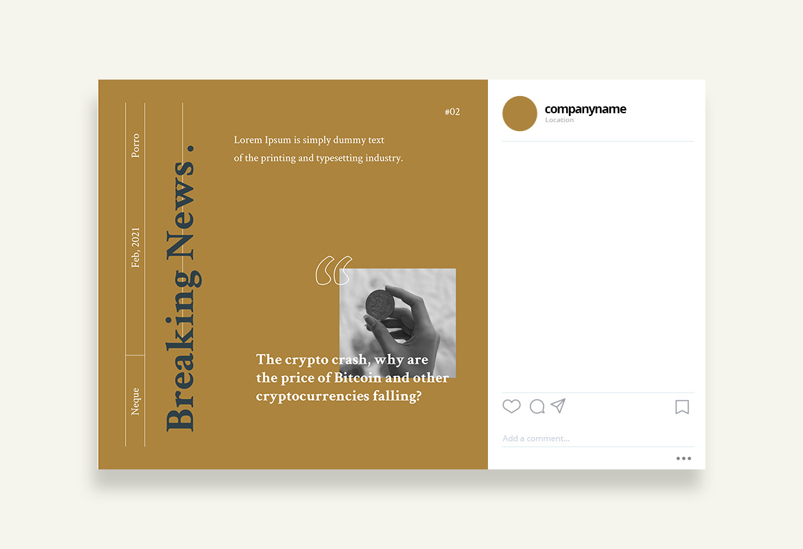 Simple Retro News Instagram Template Simple Retro News Instagram Template