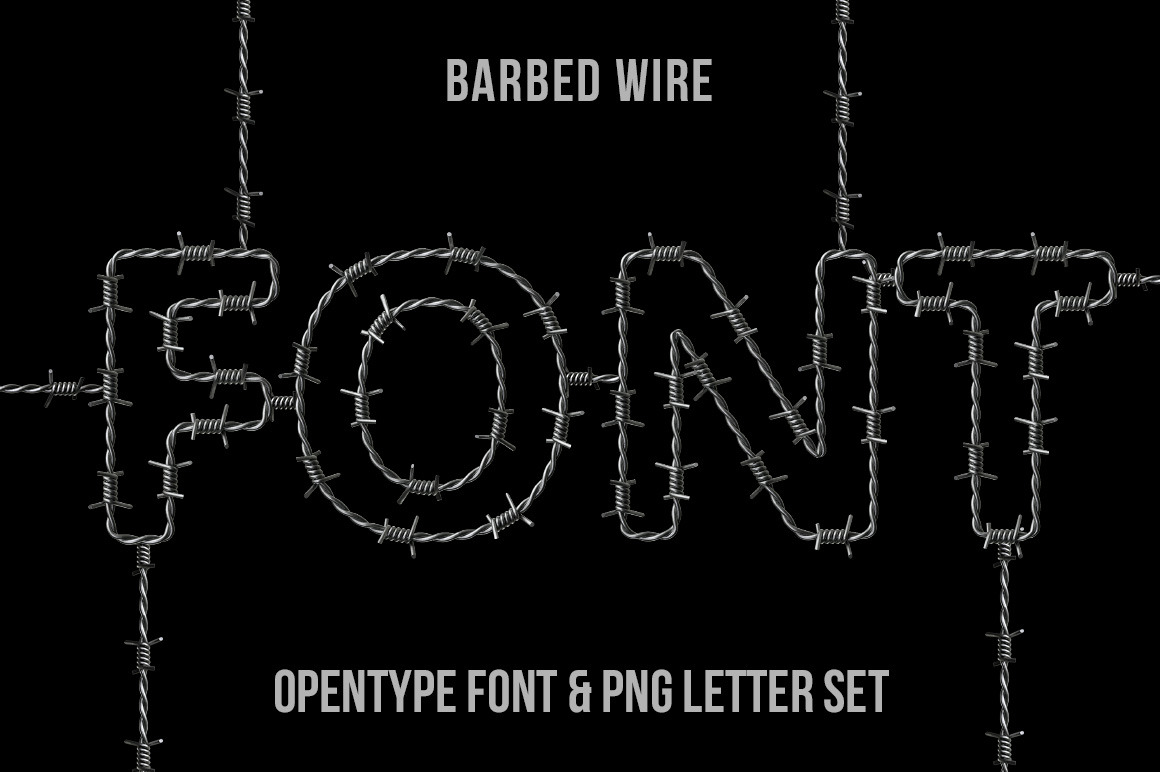 Barbed Wire Font Barbed Wire Font