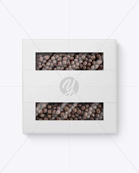 Paper Box With Chocolate Balls Mockup