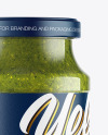 Glass Jar With Pesto Sauce Mockup