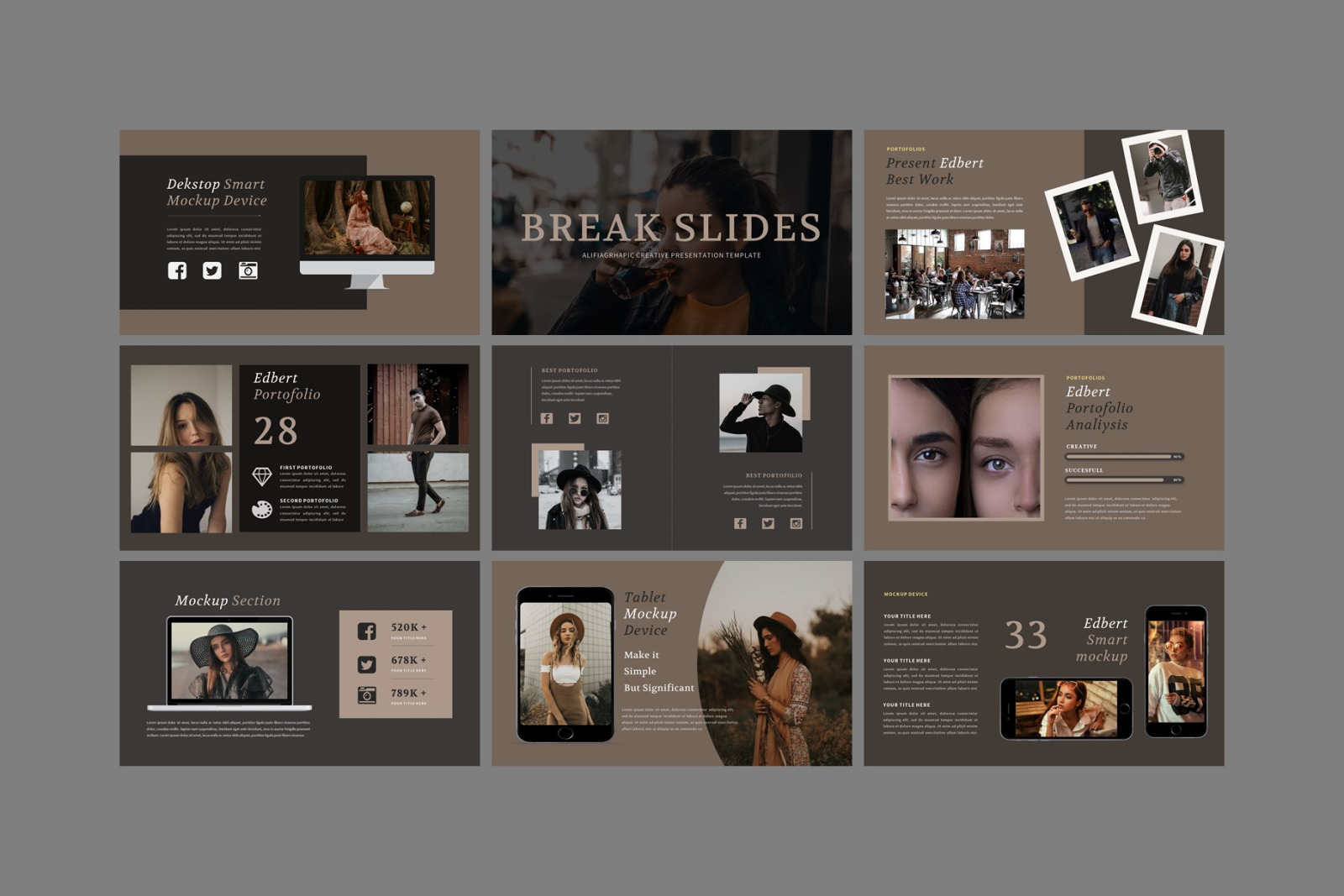 Edbert - A Business Keynote Presentation Template