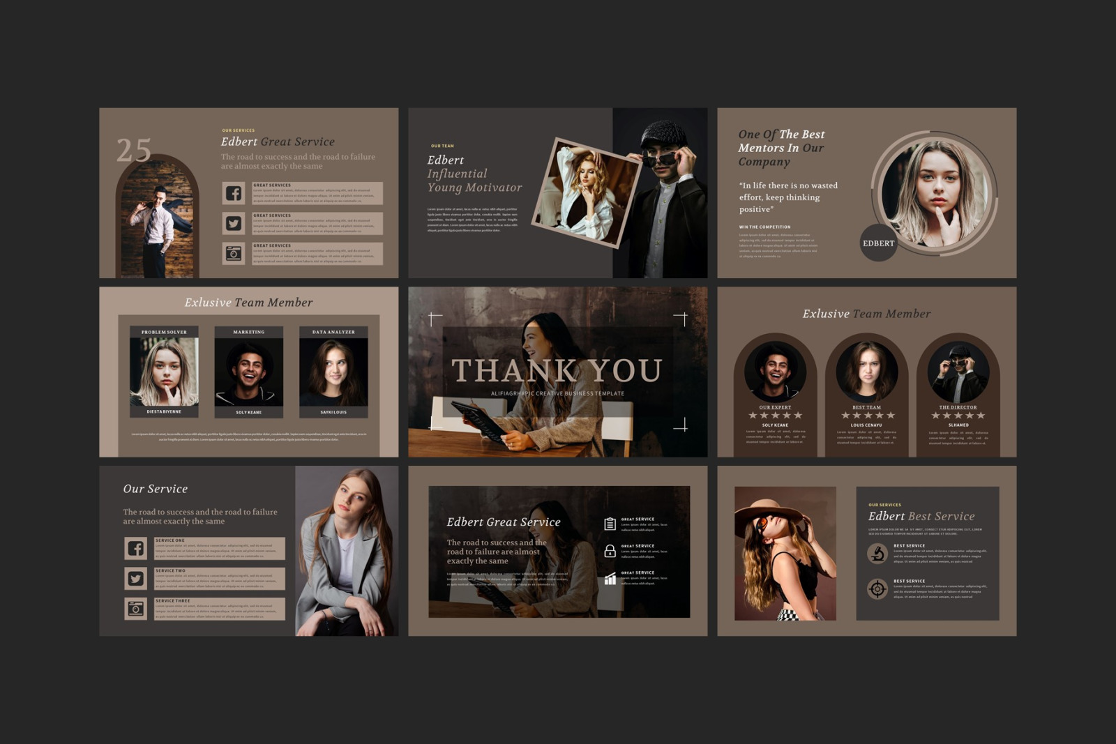 Edbert - A Business Keynote Presentation Template