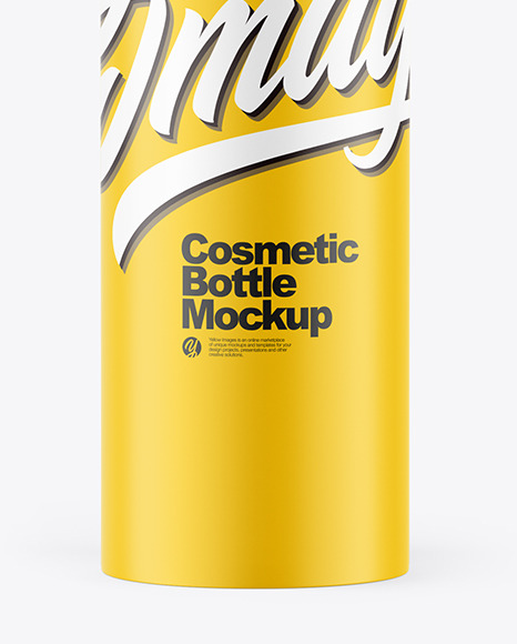 Matte Cosmetic Bottle Mockup