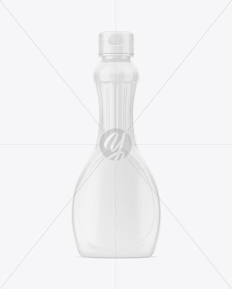 Matte Plastic Syrup Bottle Mockup