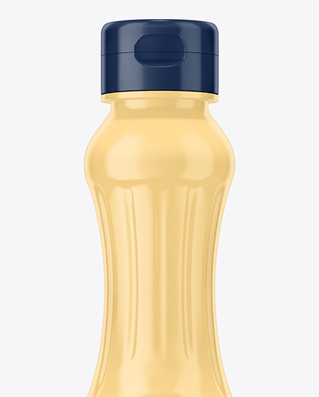 Matte Plastic Syrup Bottle Mockup