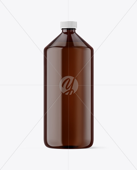 Amber Plastic Bottle Mockup Amber Plastic Bottle Mockup