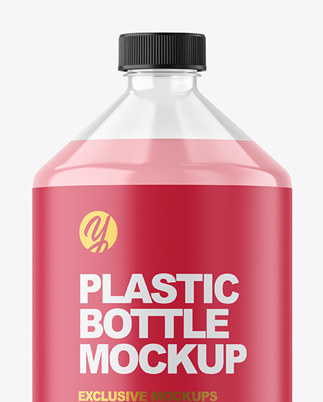 Clear Liquid Soap Bottle Mockup