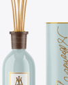 Glossy Diffuser Bottle with Tube Mockup