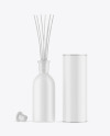 Matte Diffuser Bottle with Tube Mockup