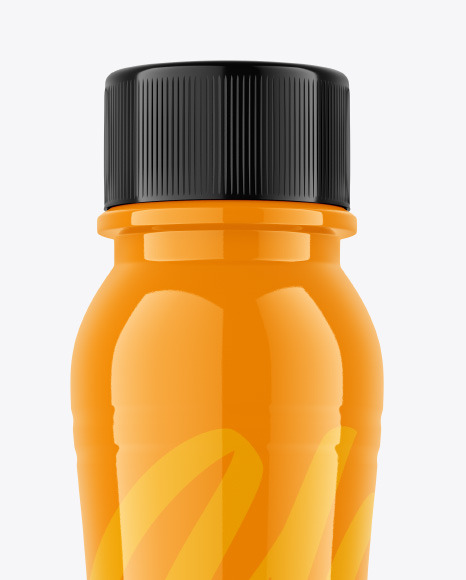 Glossy Plastic Bottle Mockup