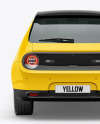 Compact Electric Car Mockup - Back View