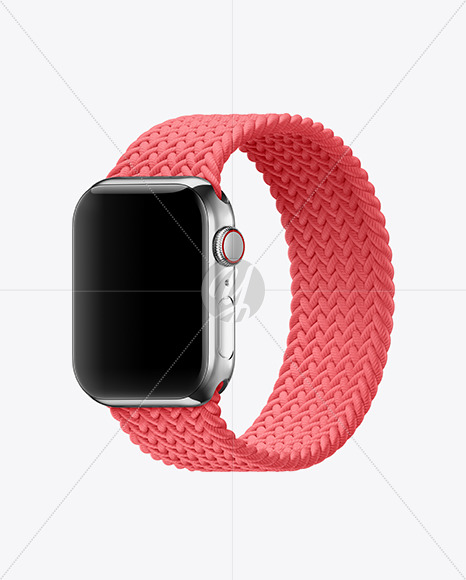 Apple Watch Series 6 with Stainless Steel Case Mockup