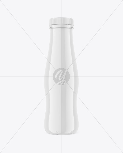 Glossy Plastic Bottle Mockup