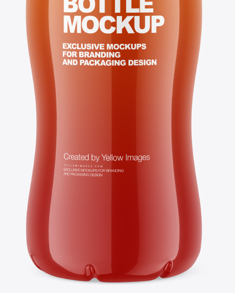 Glossy Plastic Bottle Mockup