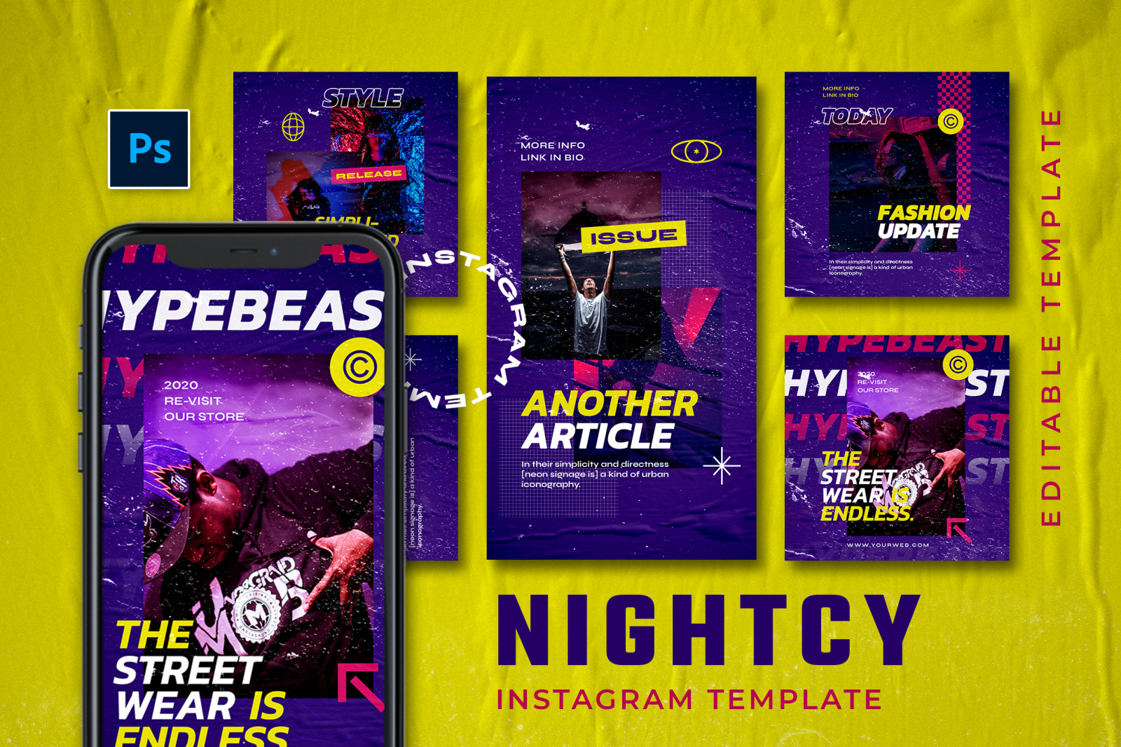 Nightcy Instagram Template