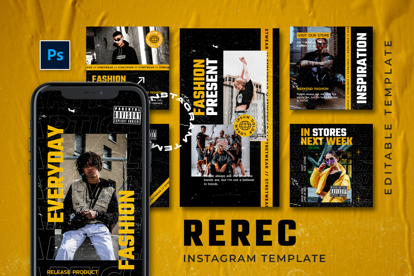 Rerec Instagram Template