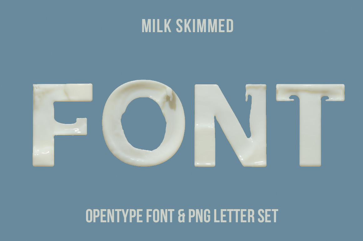 Milk Skimmed Font Milk Skimmed Font