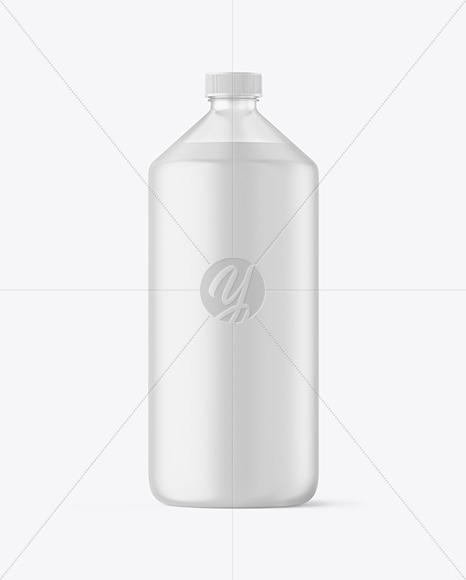 Frosted Plastic Bottle Mockup