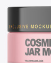 Frosted Cosmetic Jar Mockup