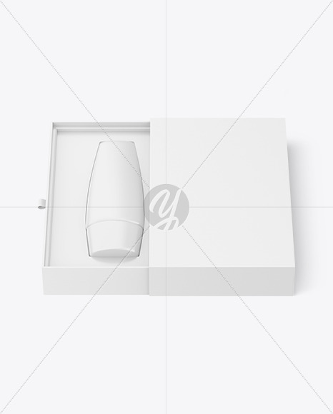 Gift Box With Cosmetic Tube Mockup