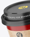 Matte Coffee Cup with Holder Mockup