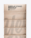 Wooden Display Stand Mockup