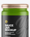 Matte Sauce Jar Mockup