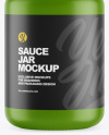 Matte Sauce Jar Mockup